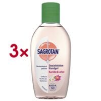 Sagrotan 3x Hand-Desinfektionsgel �Kamille & Lotus�