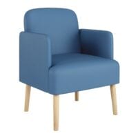 meet Besuchersessel Brooks mit Armlehnen Kunststoff-Bezug