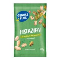 GENUSS PLUS Pistazien mit Schale mild gesalzen 125 g