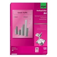Sigel Laserfolien A4 klar 100 Stck