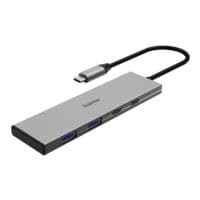 Hama USB-C-Hub 4 Ports Alu