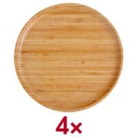 pandoo Mehrweg-Menteller bambus  25 cm 4 Stck
