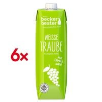 Saft �Wei�e Traube Direktsaft� 1,0 l 6 St�ck