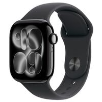 Apple Watch Series 11 42 mm Aluminium (GPS+Cellular) Sportarmband S/M 64 GB schwarz, diamantschwarz