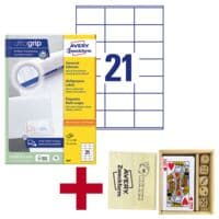 Avery Zweckform 2100er-Pack Universal Klebeetiketten �3481� inkl. Spielset