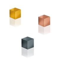 Sigel Magnete �C5 �Strong� titangrau / kupfer / gold� 1,1 x 1,1 x 1,1 cm