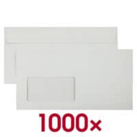 1000 Briefumschl�ge DIN lang 75 g/m� mit Fenster