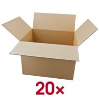 Nestler Wellpapp-Faltkartons 38/48/34 cm 1-wellig 20 St�ck