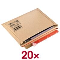 Colompac 20 Kartonversandtaschen DIN B4 ohne Fenster