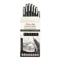8x Pentel Fineliner-Set Pointliner 0,03  - 0,8mm