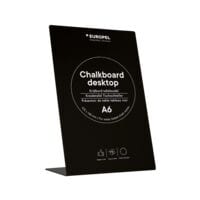EUROPEL Kreidetafel Tischaufsteller �L-St�nder� A6 schwarz 1 St�ck