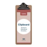 EUROPEL Klemmbrett Bill f�r Kassenbons Holz / Metall braun 1 St�ck