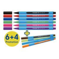 10x Schneider Slider Edge Kugelschreiber dokumentenecht (nur schwarz)