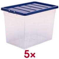 Bankers Box System 5x Aufbewahrungsbox 38,0/56,0/41,0 cm 64 L