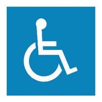 Viso Bodenaufkleber Parkplatzbeschriftung �Behindertenparkplatz�