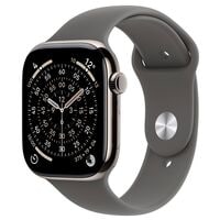 Apple Watch Series 11 42 mm Titan (GPS+Cellular) Sportarmband S/M 64 GB steingrau / natur