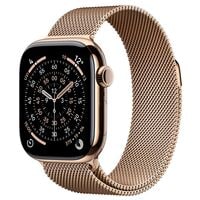 Apple Watch Series 11 42 mm Titan (GPS+Cellular) Milanaise Armband S/M 64 GB natur