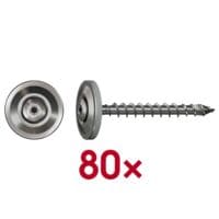 SPAX Spenglerschrauben �T20 Linsensenkkopf A2� 4,5 x 45 mm 80 St�ck