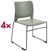 Topstar Besucherstuhl �Visit Lite� Kunststoff 4 St�ck