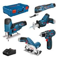 BOSCH Professional Elektrowerkzeug-Set ComboKit 5 12 V mit 3 Akkus