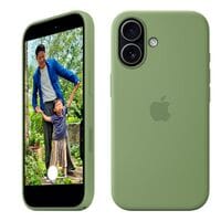 Apple Handy-Cover �Silikon Case mit MagSafe� iPhone 17 hellmoosgr�n