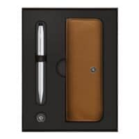 Schreibger�te-Set CROSS Kugelschreiber Century II inkl. Lederetui mit Rei�verschluss