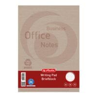 Herlitz Briefblock Business Office Notes, A4, kariert, 50 Blatt