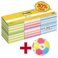 Post-it Notes 6er-Pack Haftnotizw�rfel �2028X6� inkl. Fu�ball �Post-it&reg; und Scotch&reg;� 2026
