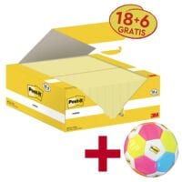 24x Post-it Notes Haftnotizblock Notes 5,1 x 3,8 cm, 2400 Blatt gesamt inkl. Fu�ball �Post-it&reg; und Scotch&reg;� 2026