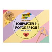 folia Tonpapier und Fotokarton �Pastell� A6 60 Blatt