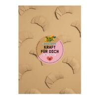 folia Kraftpapier-Block �Kraft f�r dich� A4 20 Blatt