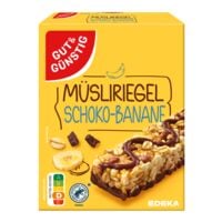 Gut & G�nstig Kurzes MHD: M�sliriegel �Schoko-Banane� 8 St�ck 200g
