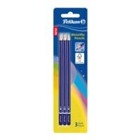 3x Holzbleistift Pelikan, 2B, ohne Radiergummi