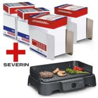 4x Maxi-Box Multifunktionales Druckerpapier A4 OTTO Office Standard - 10000 Blatt gesamt, 80g/qm inkl. Tischgrill �PG 8595� mit Aluminium Grillplatte