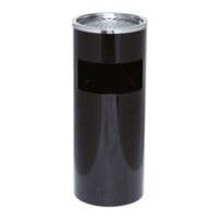 Alco Stand-Aschenbecher schwarz mit Abfallbehälter