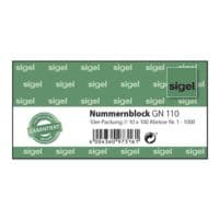 Sigel 10er-Pack Formularvordrucke Nummernblock GN110