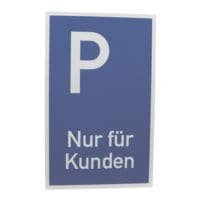 Parkplatz-Schild »Nur für Kunden«