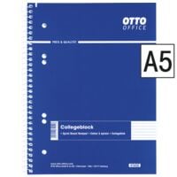 OTTO Office Collegeblock A5 liniert, 80 Blatt