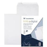 Mailmedia 10 Laserbedruckbare Versandtaschen Maildigital, C4 100 g/m² ohne Fenster