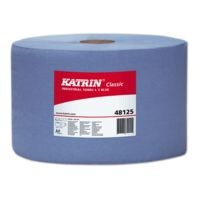 Katrin Papier-Putztuchrolle blau 3-lagig 22x38 cm (2x500 Blatt)