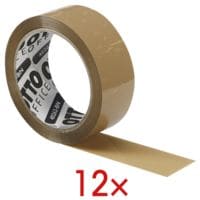 12x Packband OTTO Office Professional, 38 mm breit, 66 Meter lang - leise abrollbar