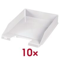 10x OTTO Office Briefablage Economy, C4 Polystyrol, stapelbar bis 20 St�ck