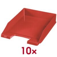 10x OTTO Office Briefablage Economy, C4 Polystyrol, stapelbar bis 20 St�ck