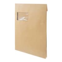 Mailmedia 100 Faltentaschen mit Steh-/Klotzboden, C4 130 g/m² mit Fenster