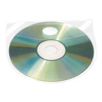 Probeco 100 Selbstklebende CD/DVD/Blu-ray-Hüllen mit Selbstklebe-Verschlussklappe 127x127 mm