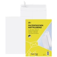 Mailmedia 25 Faltentaschen mit Steh-/Klotzboden, C4 120 g/m² ohne Fenster