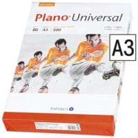 Kopierpapier A3 Plano Universal - 500 Blatt gesamt, 80g/qm