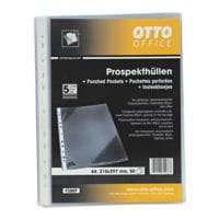 OTTO Office Premium Prospekthülle Premium A4 glasklar, oben offen - 50 Stück