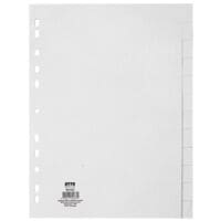 OTTO Office Nature Register, A4, blanko 12-teilig, wei, Recycling-Tauenpapier