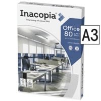 Multifunktionales Druckerpapier A3 Inacopia Office - 500 Blatt gesamt
